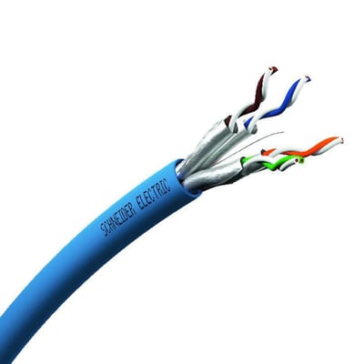 Schneider Electric Copper LAN Cable, Actassi, U/FTP, 4P, CAT6A, Euroclass D, 550MHz, LSZH, 500M VDICD62X218