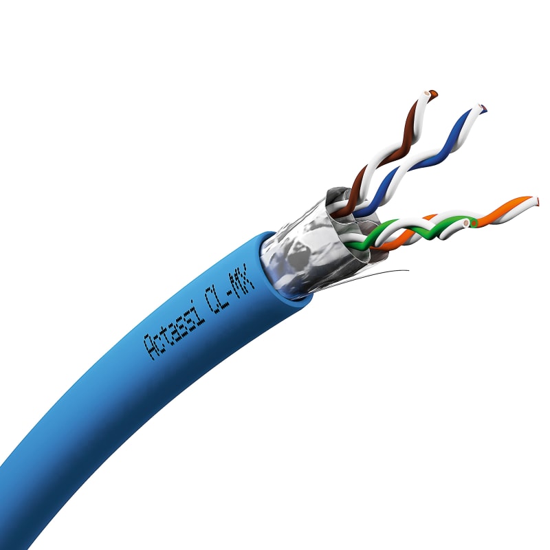 Schneider Electric Copper LAN cable, Actassi CL-MX, F/FTP, 4P, CAT6A, Euroclass C, 550MHz, LSFRZH, 500M VDICC68X218