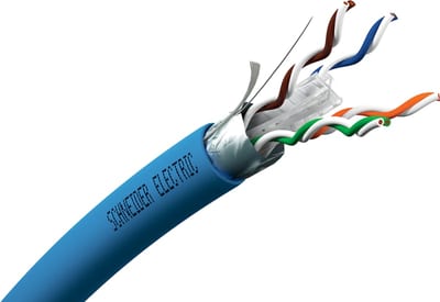 Schneider Electric Copper LAN cable, Actassi, F/UTP, 4P, CAT6A, Euroclass C, 550 MHz, LSFRZH, 500M VDICC63X218