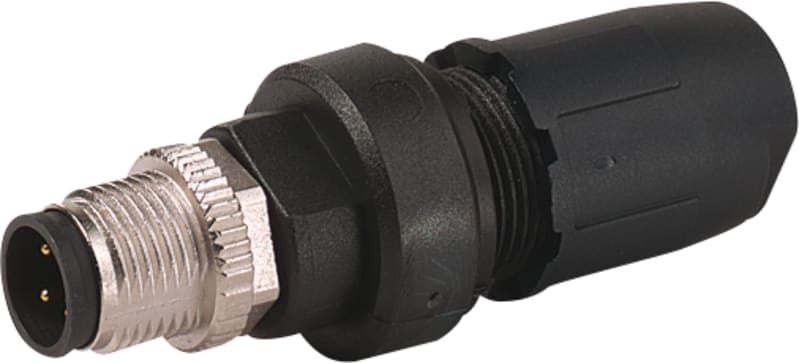 M12 male 0° IDC V4A 4-POL., 0.5 - 1.0mm² (7004-12521-0000000)