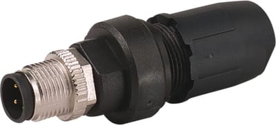 M12 male 0° IDC V4A 4-POL., 0.5 - 1.0mm²