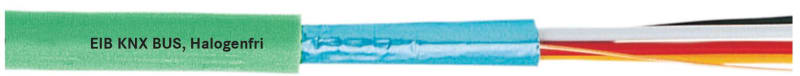 EIB / KNX 2X2X0,8 Grönn HALOGEN-FREE (1113343)