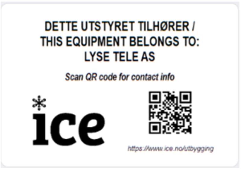 Self-Adhesive label 20 PCS (LYSE-ETIKETT-7048)