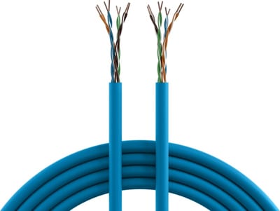 Cable CAT. 6A U/UTP LSZH 4P Blue 305M