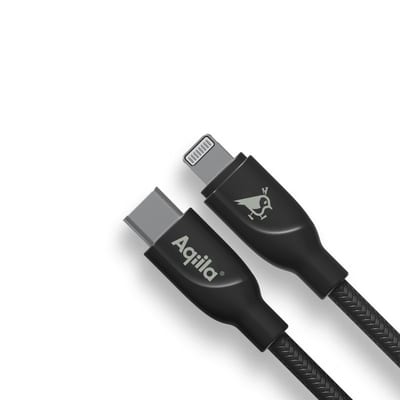 USB-cable C for Lighting 30W flettet 1M