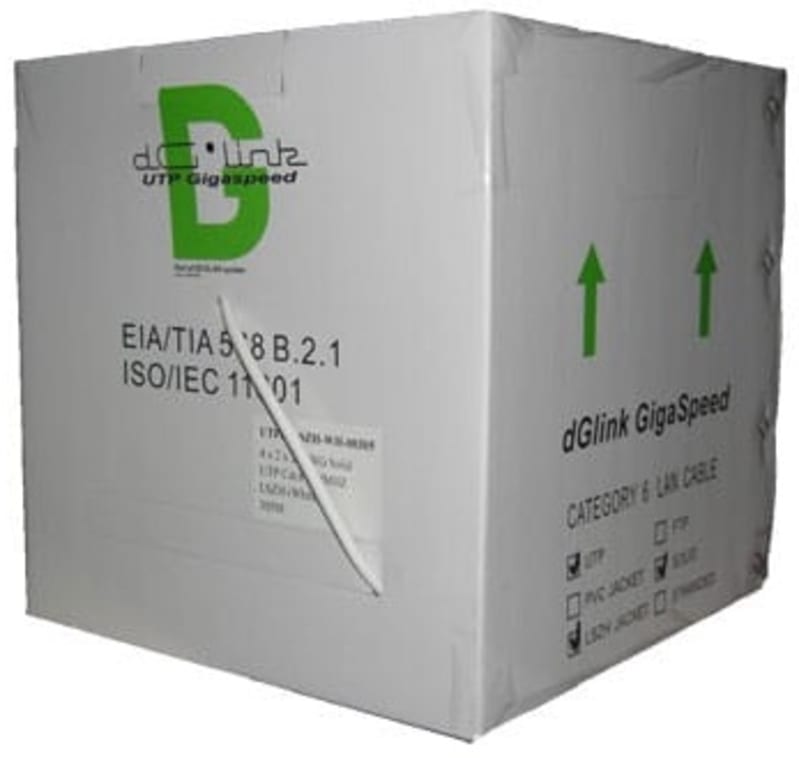 dGLink Cat. 6 UTP White for Stapling Eca (10616305)