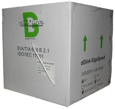 dGLink Cat. 6 UTP White for Stapling Eca