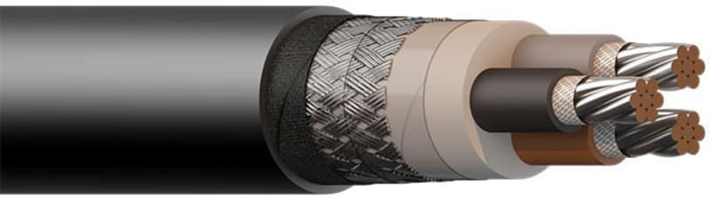 BFOU 0.6/1KV P5/P12 3G 2,5 mm² Black (20110516)