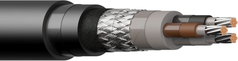 BFOU-E 1KV 3X 2.5/6MM2 BK (20365154)