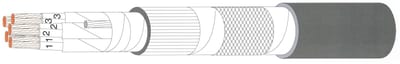 Prysmian RFOU(C) 24-PAIR 0.75 mm² Ø28.5 mm Grey Shipboard Cable