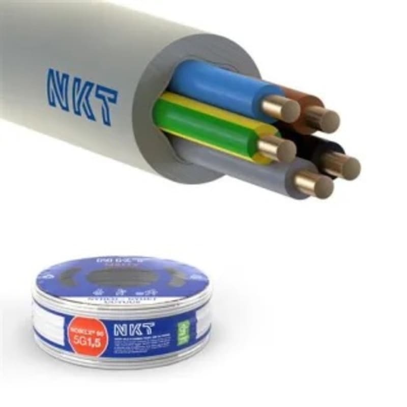 NOIK-LX 90 3G2.5 mm² Halogen-Free Installation Cable, Q500 Drum