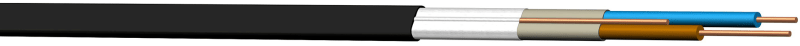 PR 500V 2X2,5/2,5 BLACK 50M (10558280)