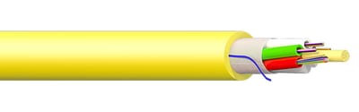 Fibre cable G12 9/125 QXXI In/O-JM/W Yellow