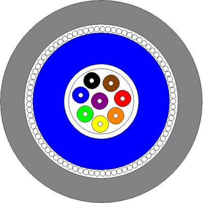 Fibre cable G12 62.5/125 AICI-In/O/RM-W