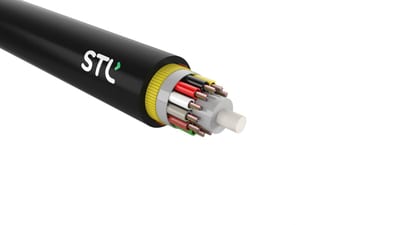 Melbye ADSS 144F G652D Fibre Cable, 70 m Span, Black HDPE