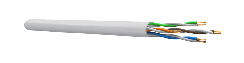 nek Kabel CAT 6 U/UTP 4x2/0.53 White E100 Indoor High-Speed Cable (1089663)