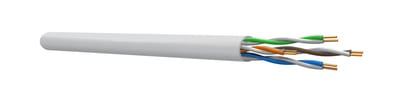 nek Kabel CAT 6 U/UTP 4x2/0.53 White E100 Indoor High-Speed Cable