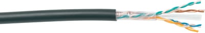 Cable Cat 6 UUTP 4P outdoors 500M black