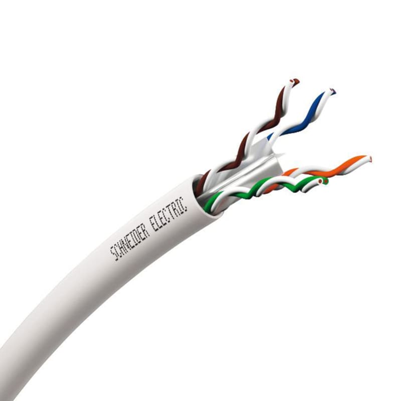 Cable Cat 6 UUTP LSZH 4P Dca 100M white (VDICD116018WHD)