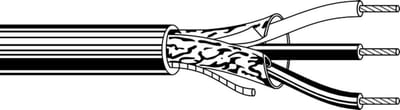 Belden 5501FE 3-CONDUCTOR,SCREENED,PVC