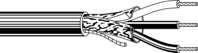Belden 4501FE 3-CONDUCTOR,SCREENED,FRNC