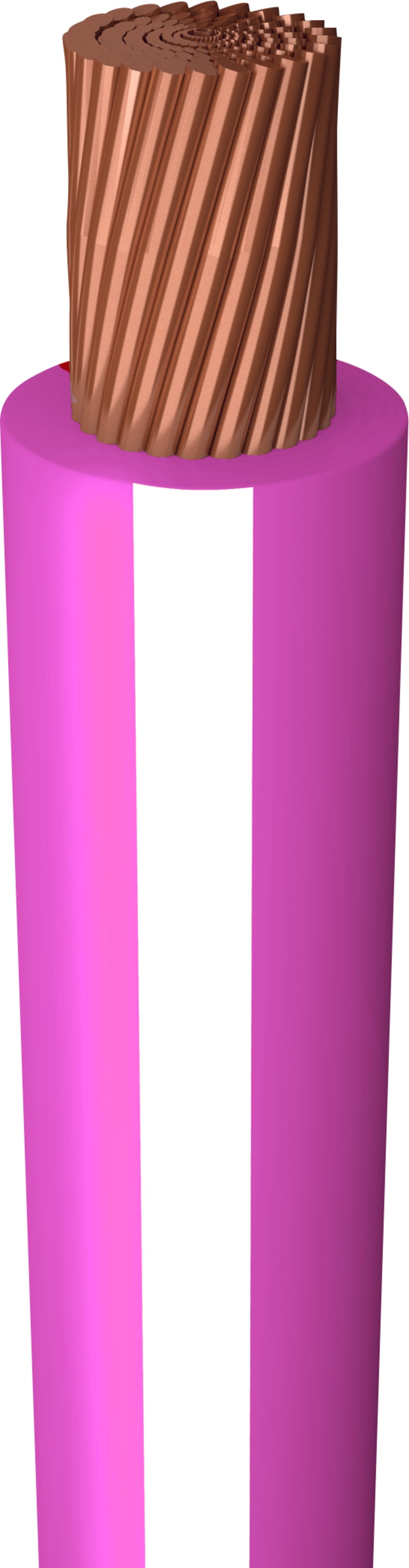 Prysmian H05Z-K 1x0.75 mm² Halogen-Free Wire, Pink/White, 300/500 V, 200 m (20118647)