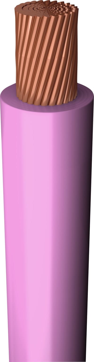 Prysmian H07Z-K 1x1.5 mm² Halogen-Free Wire, Pink, 450/750 V, 100 m