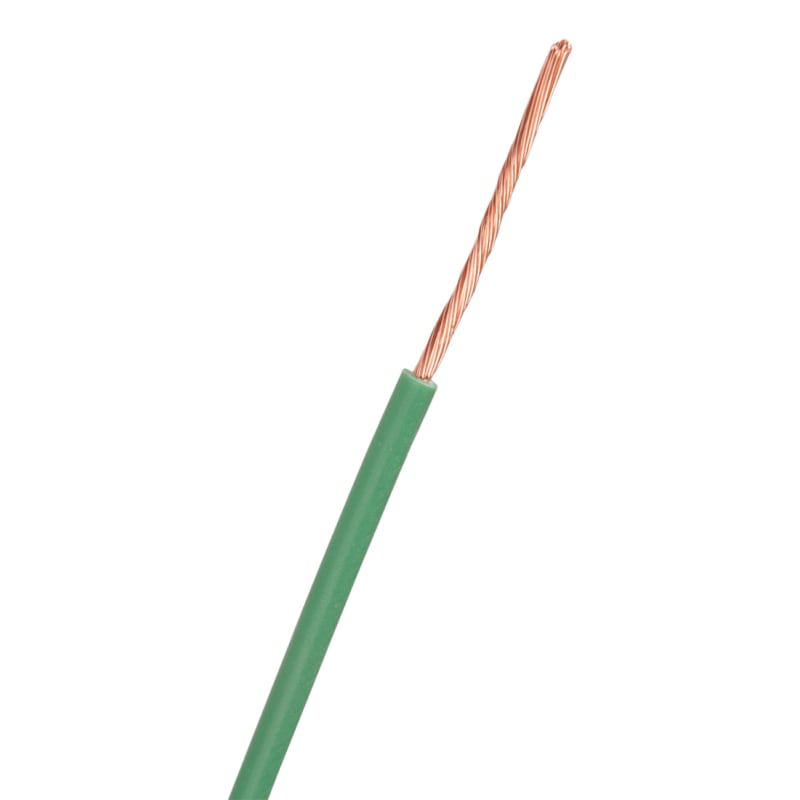 Nexans Mounting Wire H05V2-K 1 x 0.75 mm², Green, 200 m Coil (11183146-005-21)