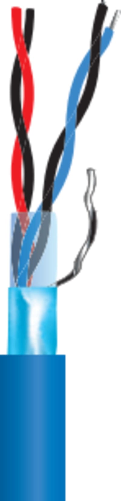 Signal Cable PTS 2X2X0,6 BLUE MTR