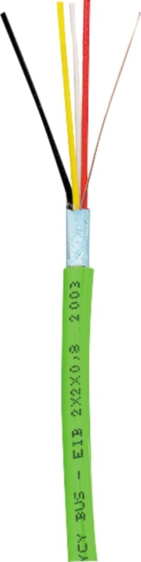 EIB/KNX Buscable 2X2X0,8 PVC Green 500M