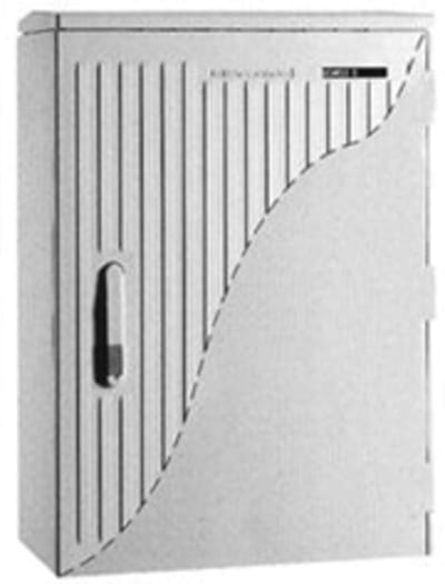 Cable Cabinet Upper Section UCH1 Standard, RAL 7035, with Mounting Plate