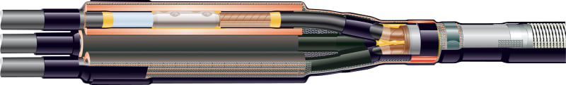 TE Connectivity MRTKPP12CT PEX-to-Paper Transition Joint 95-240/95-150 mm²