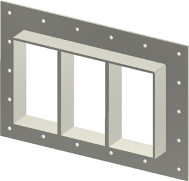 Roxtec GHM frame - GHM 6X3 PRIMED INCL TSL 15X6 (GHM6000000312)