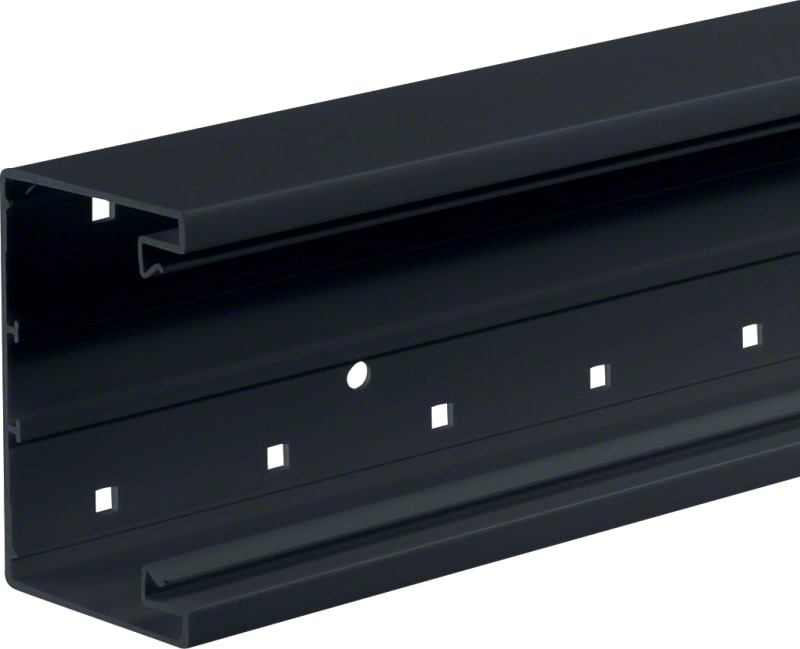Wall Trunking BRP 100x65 mm, 2 m, PVC, Black (BRP6510019011)