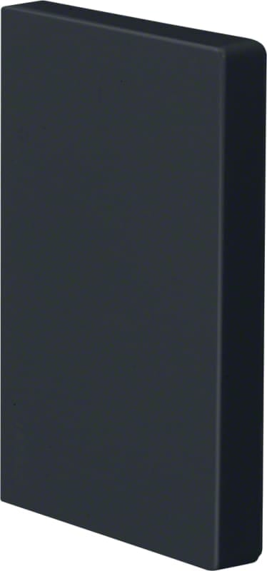 Hager Systemer BRP 65100 End Piece Black PVC