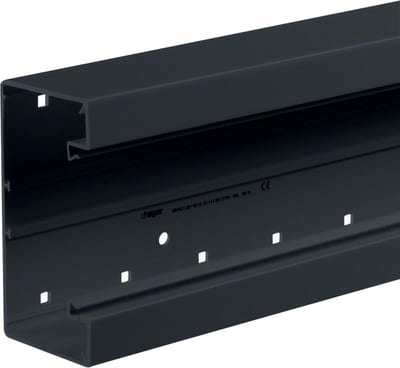 Wall Trunking BRP 130x65 mm, 2 m, PVC, Black