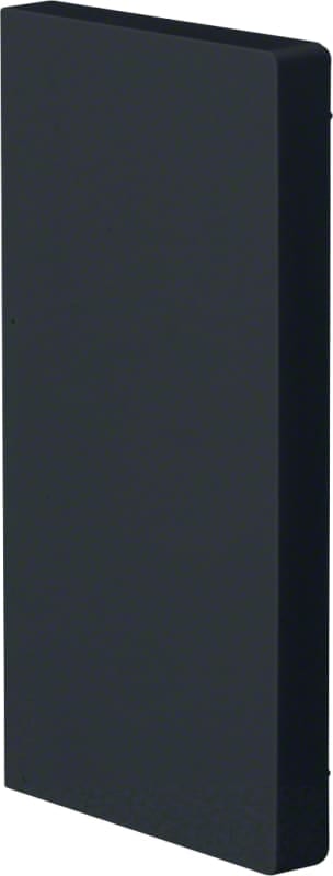 Hager Systemer BRP 130 End Piece Black PVC