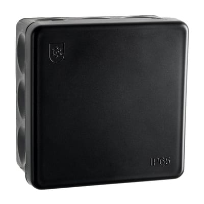IP65 Junction BOX 85X85 Black