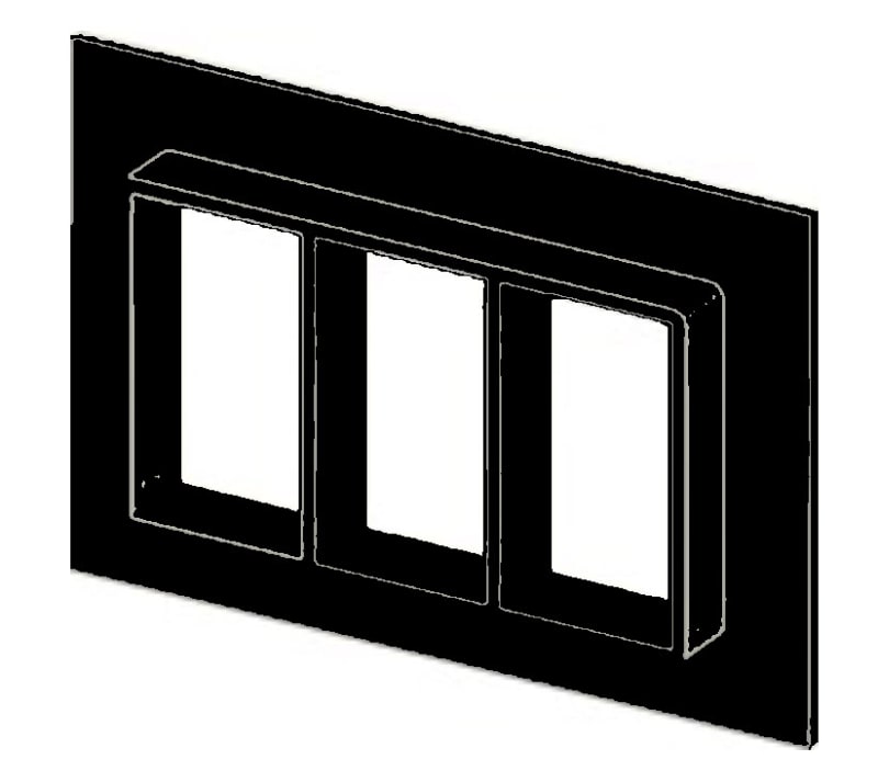Roxtec SF frame - SF 4+4X1 PRIMED (SFF4400000112)