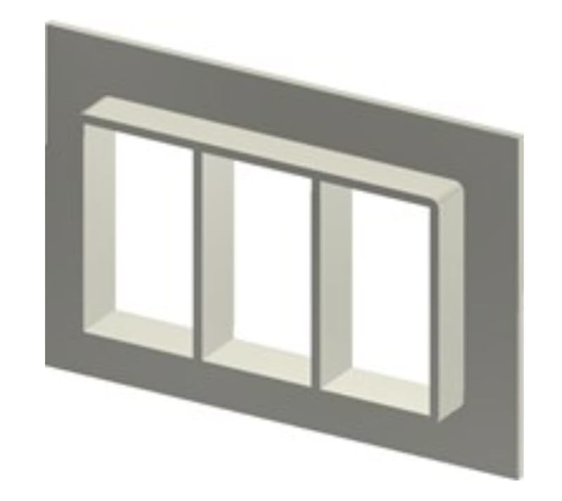 Roxtec SF frame - SF 6X2 ALU (SFF6000000231)