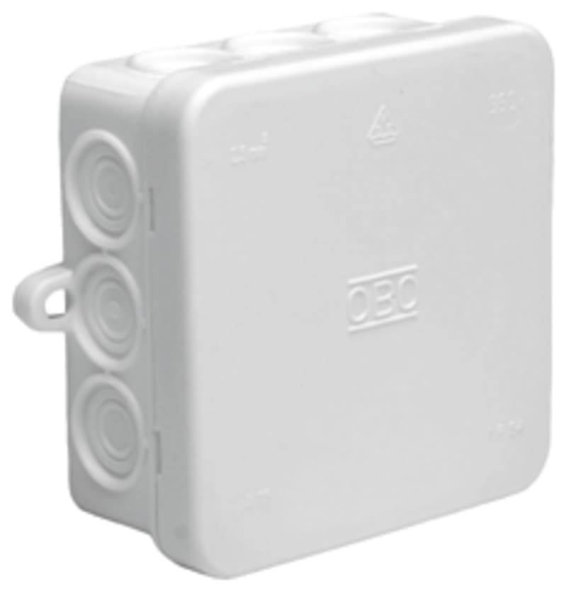 OBO Bettermann A11 Wet-Room Junction Box IP54 Empty White (2000180)