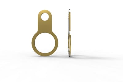Hawke Earth tag, size C, M32, brass