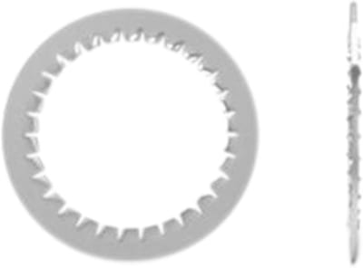 Hawke Serrated washer, size C, M32, 316 stainless steel