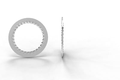 Hawke Serrated washer, size D, M50, 316 stainless steel