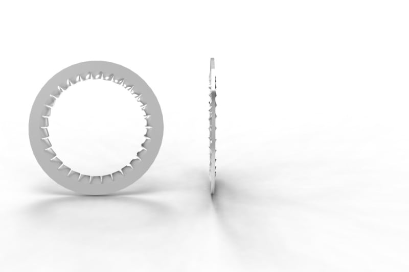 Hawke Serrated washer, size G, M80, 316 stainless steel (SW-GM80SS)