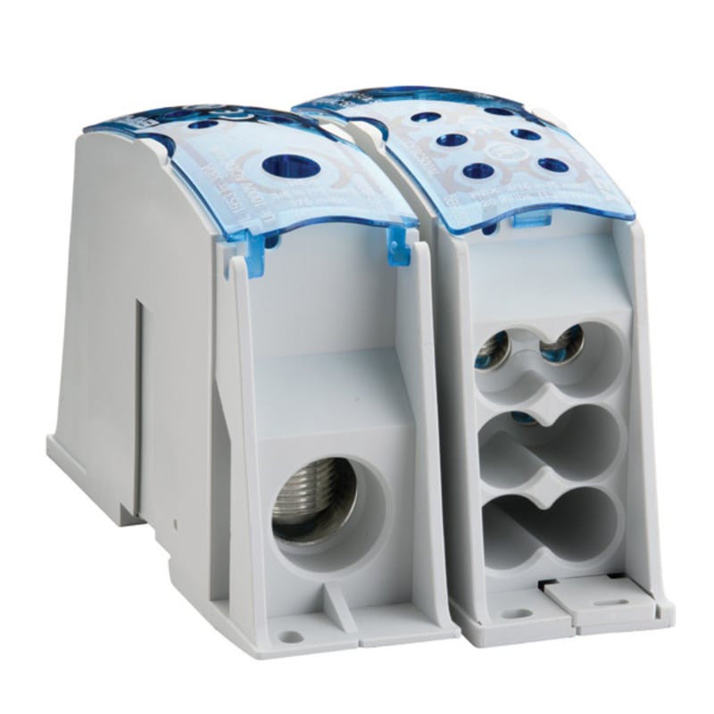 nVent ERIFLEX UD6C500AL Single Pole Dist. Block, 380 A UL/CSA, Cable Line, 6 Cables Load, Aluminum