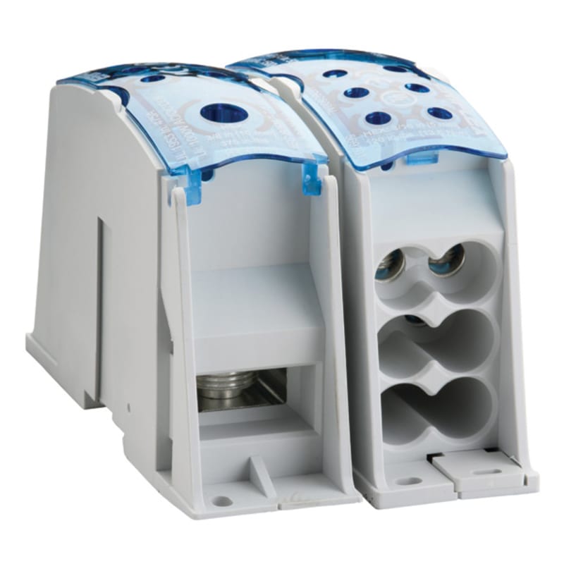 nVent ERIFLEX 569202 Single Pole Dist. Block, 475 A UL/CSA, Flat Cond. Line, 6 Cables Load, Aluminum
