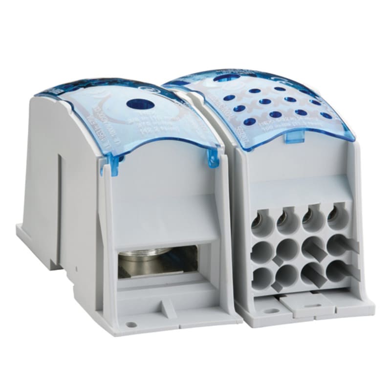 nVent ERIFLEX UDF12C800AL Single Pole Distribution Block, 800 A IEC / 670 A UL-CSA, Flat Cond. Line, 12 Cables Load, Aluminum