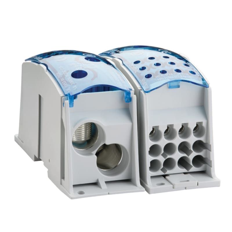 nVent ERIFLEX UD2C12C1000AL Single Pole Dist. Block, 760 A UL/CSA, 2 Cables Line, 12 Cables Load, Aluminum