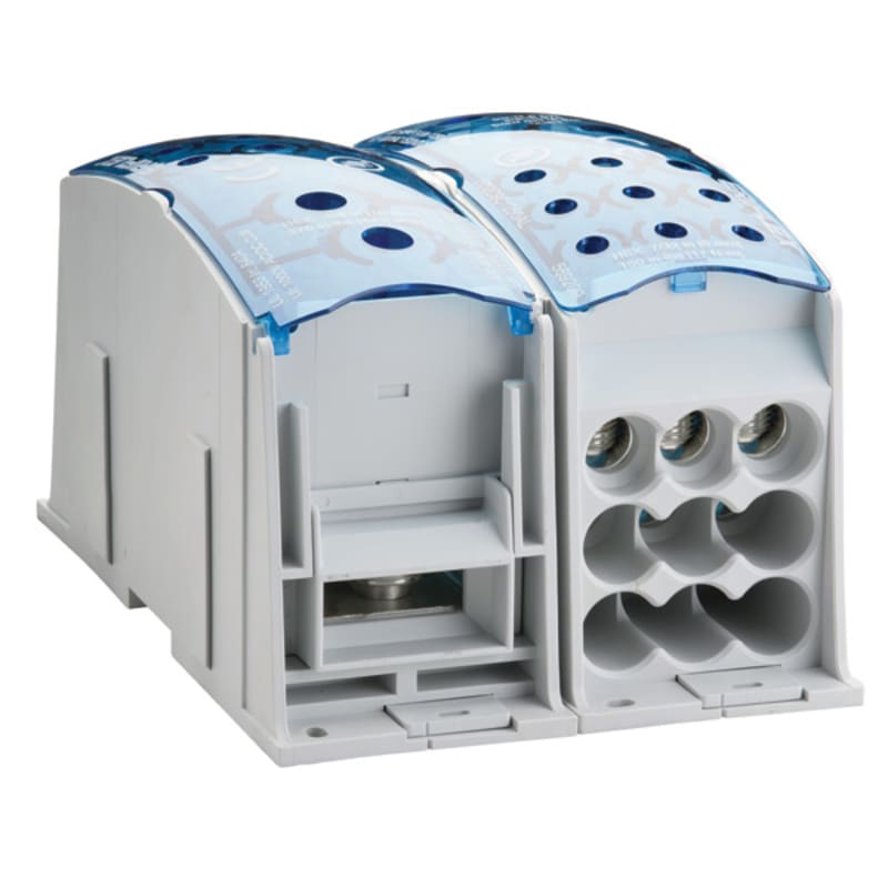 nVent ERIFLEX UDF9C1000AL Single Pole Dist. Block, 840 A UL/CSA, Flat Cond. Line, 9 Cables Load, Aluminum